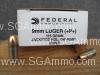 50 Round Box - 9mm +P+ Federal 115 Grain Hollow Point Ammo - 9BPLE - READ WARNING